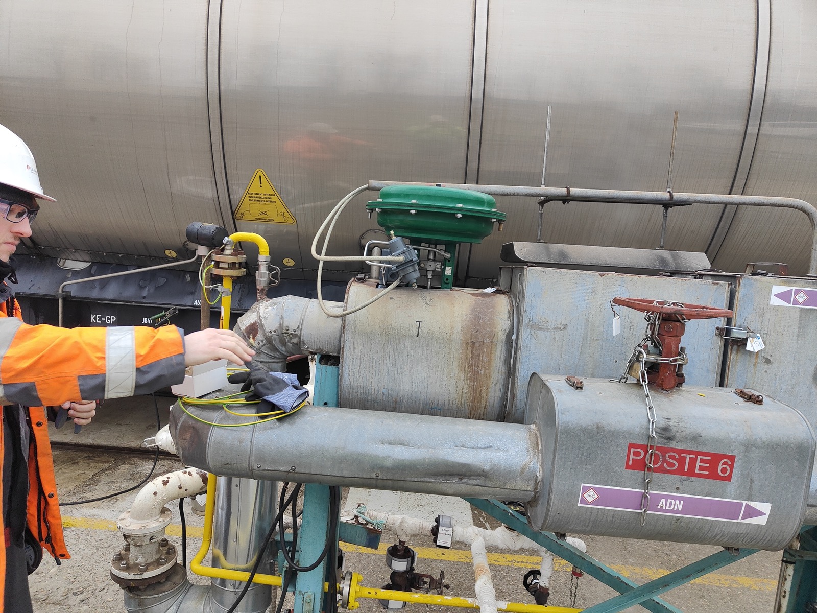 Intervention terrain — instrumentation industrielle